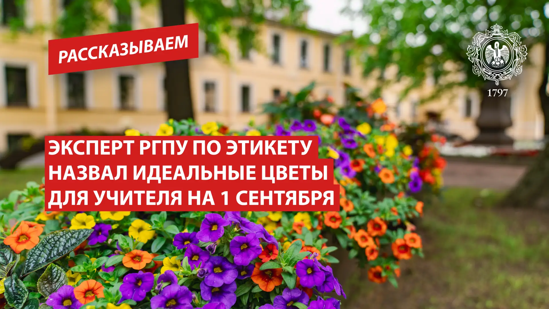 Эксперт РГПУ по этикету назвал идеальные цветы для учителя на 1 сентября