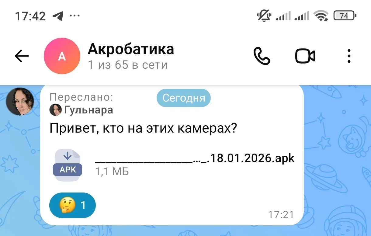Приходят сообщения из групп. При нажатии просит установить файл чтобы просмотреть. Будь...