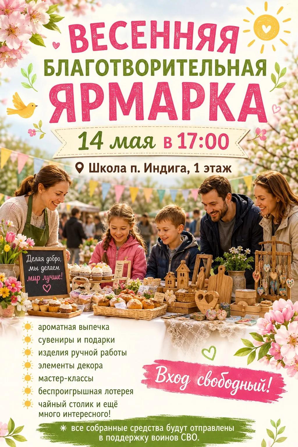 Весенняя благотворительная ярмарка уже в этот четверг!