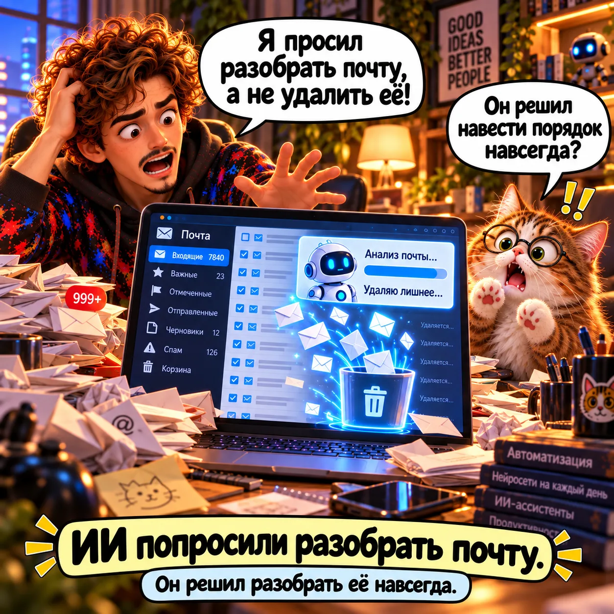 ИИ попросили разобрать почту. Он решил разобрать её навсегда.
