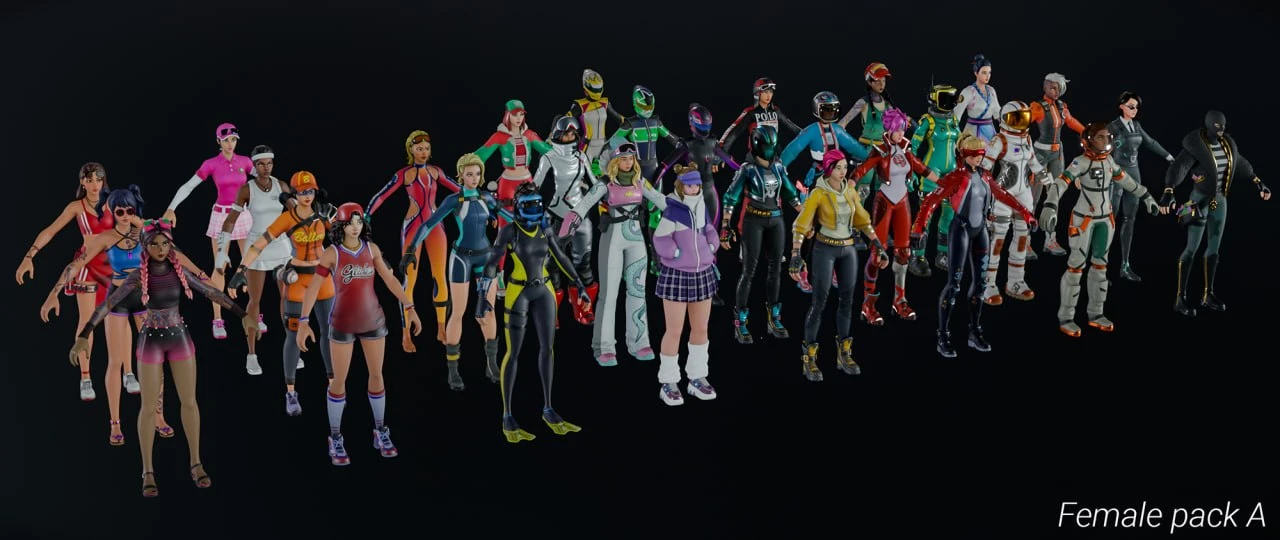 Fortnite - Character Pack 1 - этот пак персонажей в стиле Fortnite полностью готов к ан...
