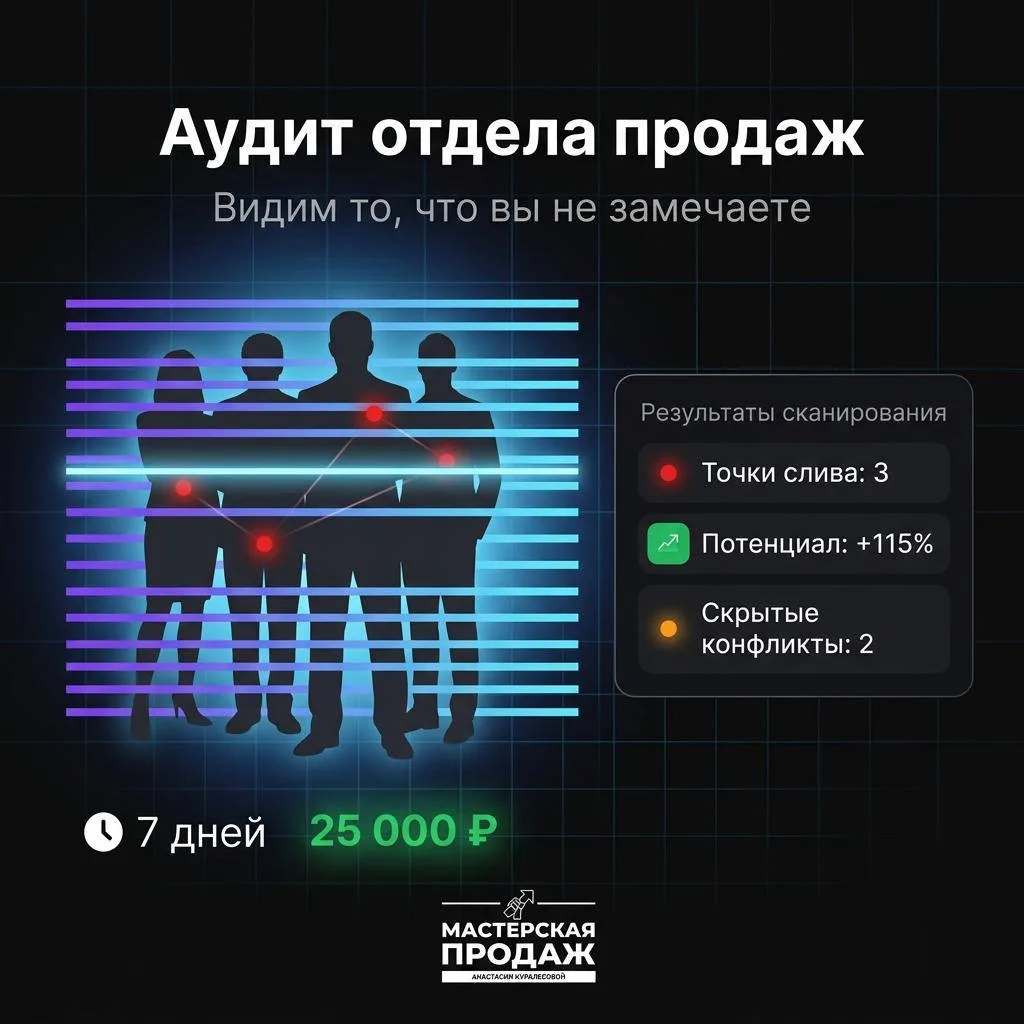 Узнайте за 7 дней, где ваш отдел продаж теряет деньги?