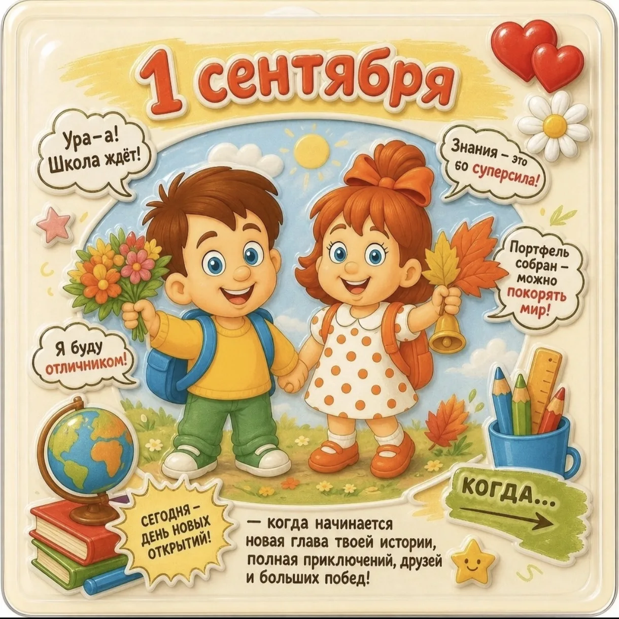 ✨1 сентября - Первый звонок — начало большого пути! 🔔📖