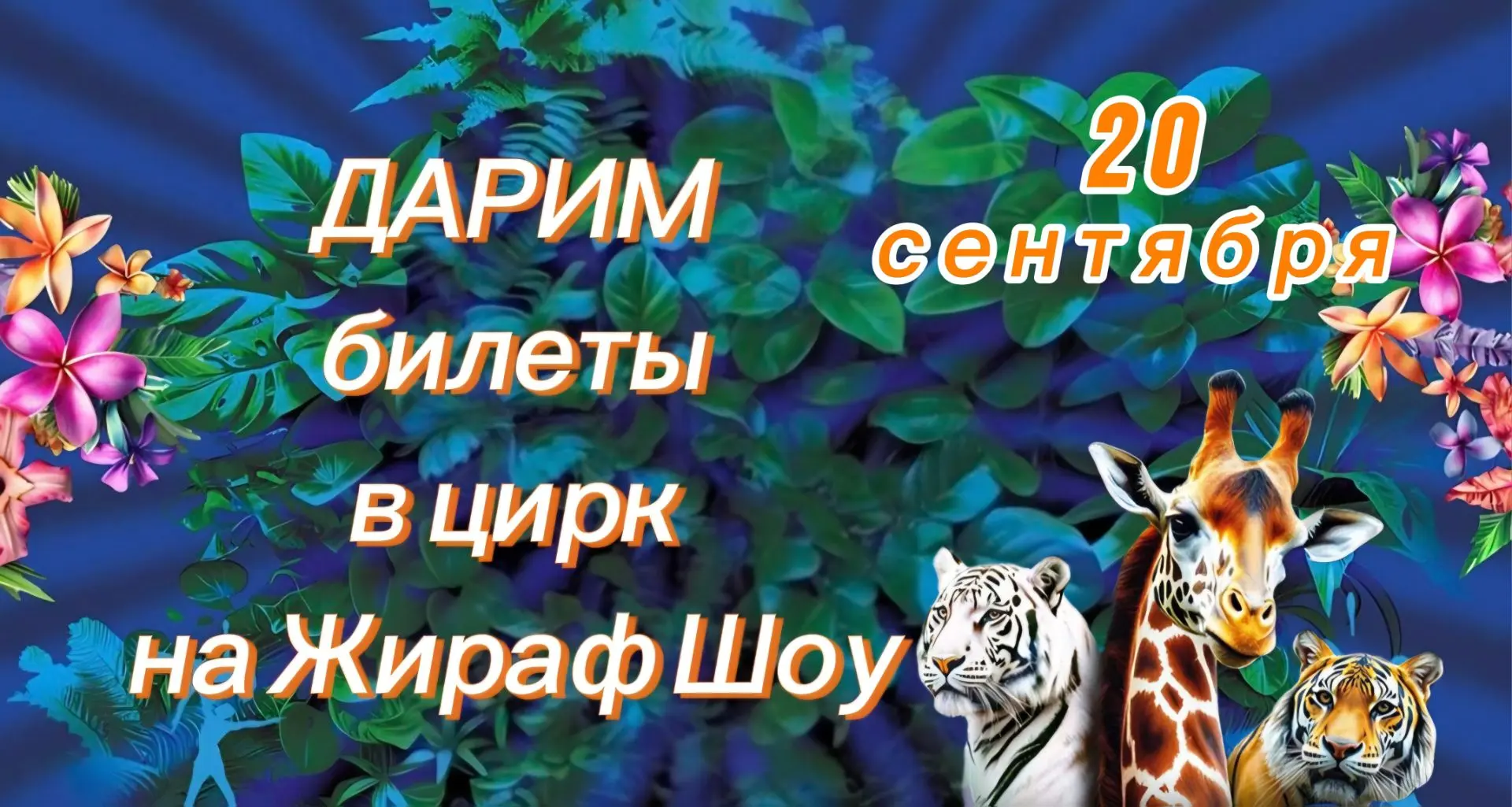 🎪 Дарим 2 билета в цирк за подписку!