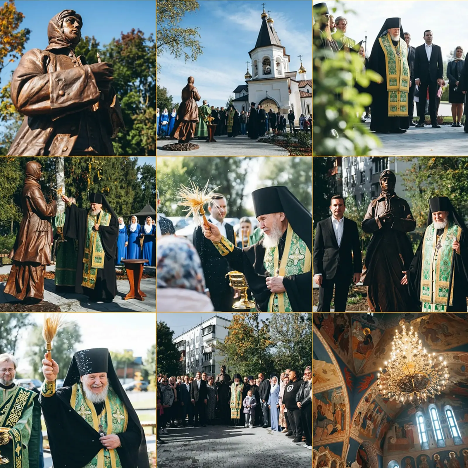 🕯 В Медвежьих Озёрах у храма блаженной Ксении Петербургской появилась новая бронзовая ...