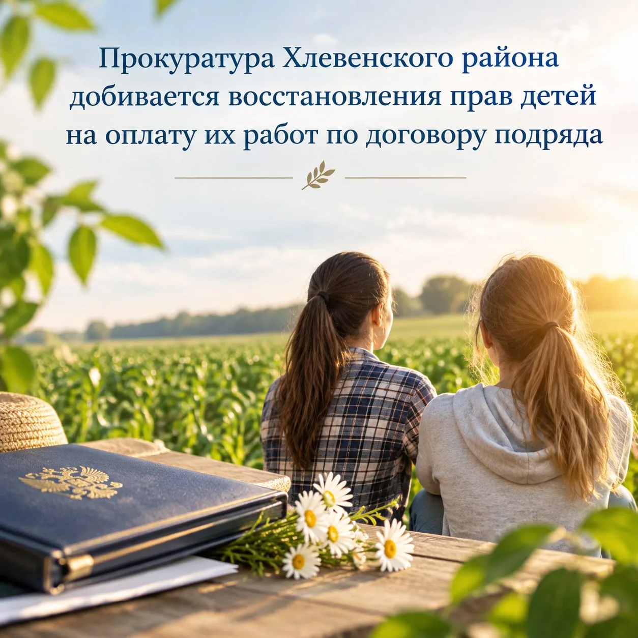 🌽🌽🌽Прокуратура Хлевенского района добивается восстановления прав детей на оплату их ...