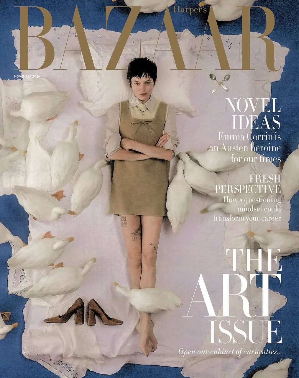 Эмма Коррин стала главной героиней обложки и кавер-стори британского Harper’s Bazaar. В...