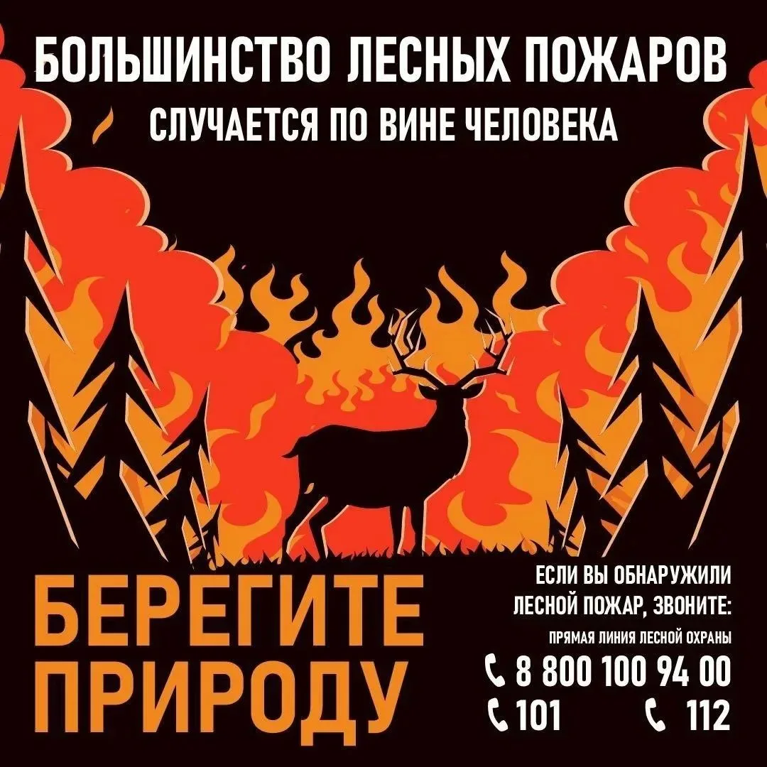 🔥Акция «Останови огонь!»🔥
📍Цель акции — напомнить каждому, как легко и быстро может вспыхнуть лес