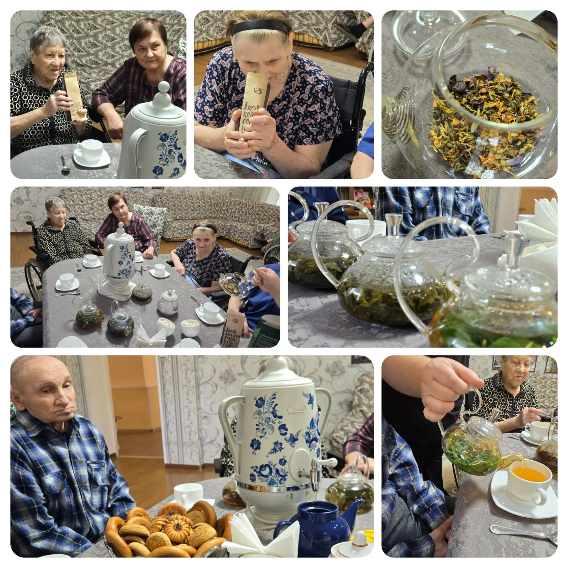 Чайная церемония в «Социально-реабилитационном центре»: тепло, вкусно и по-домашнему!
Сотрудники Дом