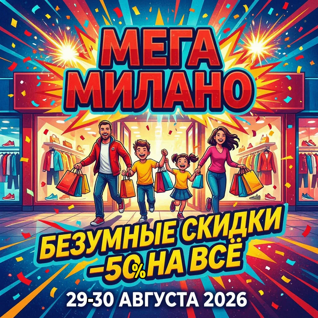 🔥 ТОЛЬКО 29 - 30 АВГУСТА 2026! СКИДКА 50% НА ВСЁ! 🔥