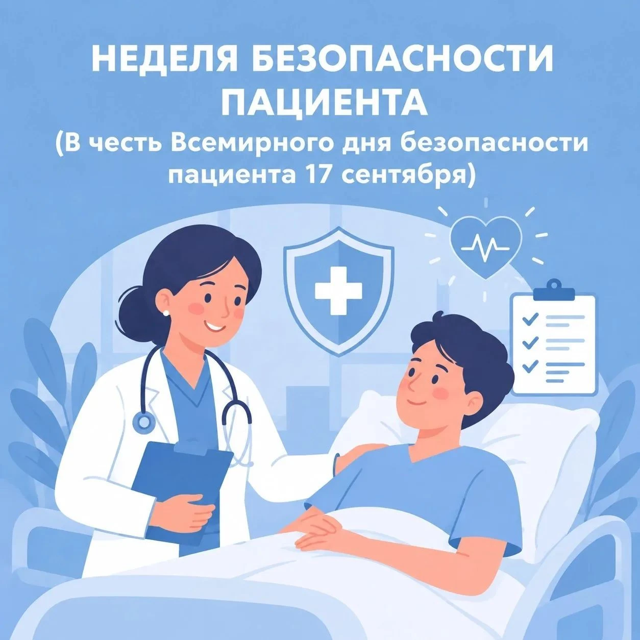 Неделя с 14 по 21 сентября объявлена неделей безопасности пациента и популяризации цент...