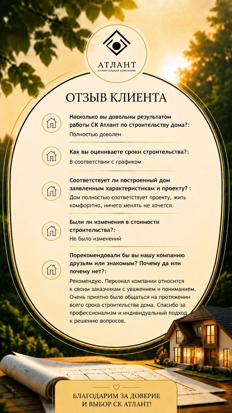 🎉 От всей души благодарим, что нашли время пройти опрос и поделиться отзывами! 💛