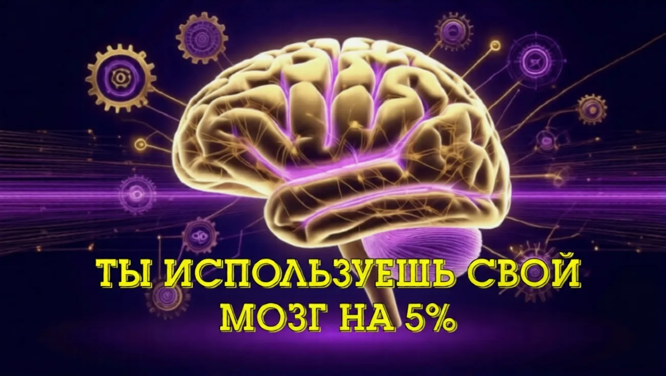 Человек использует свой мозг на 5%. И это не сбой системы, а главная точка роста.