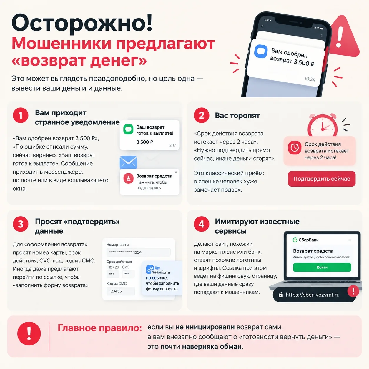 «Мошенничество с “возвратом средств”: как аферисты используют ваше желание получить ден...