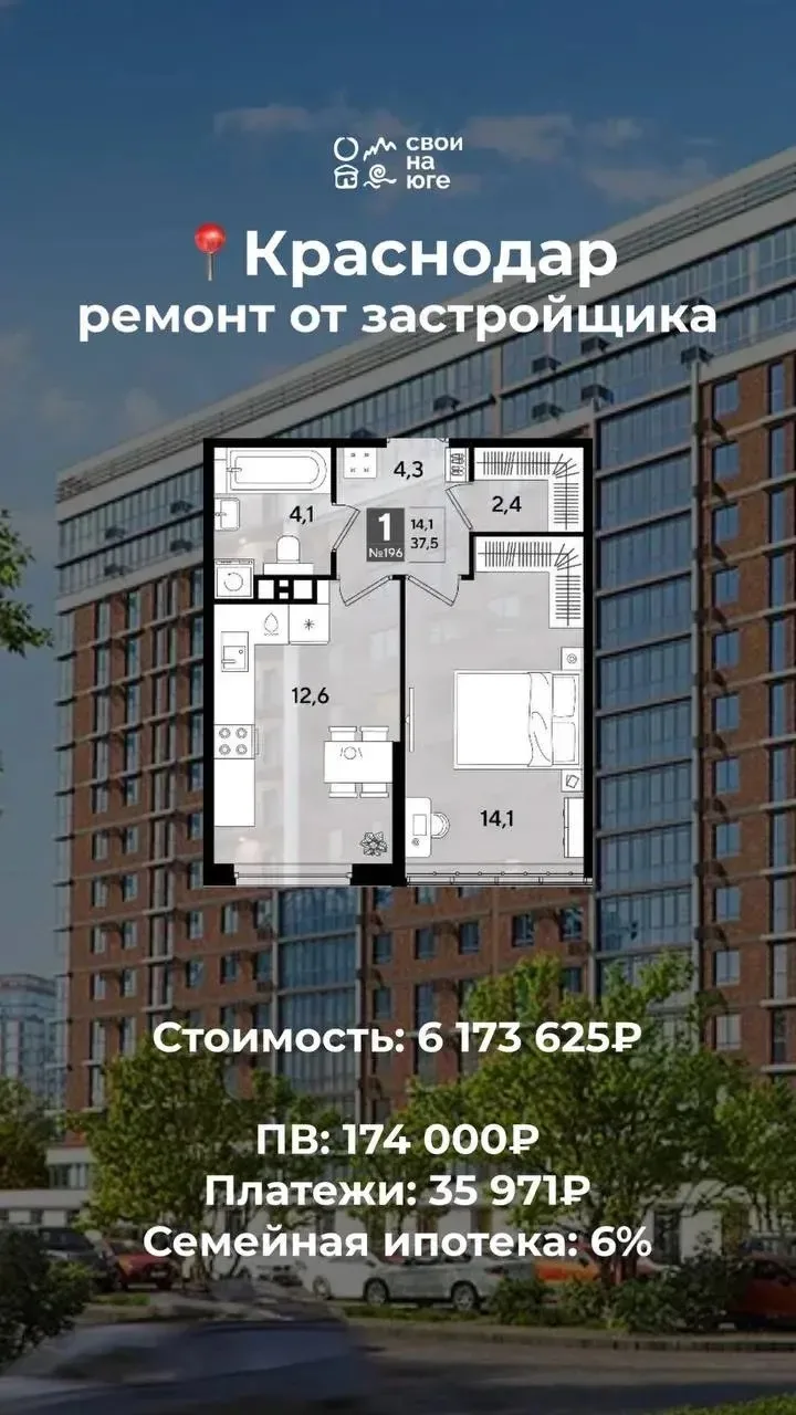 Квартиры по семейной ипотеке🏡

В посте показали расчёты по 1-комнатным и 2-комнатным квартирам: пер