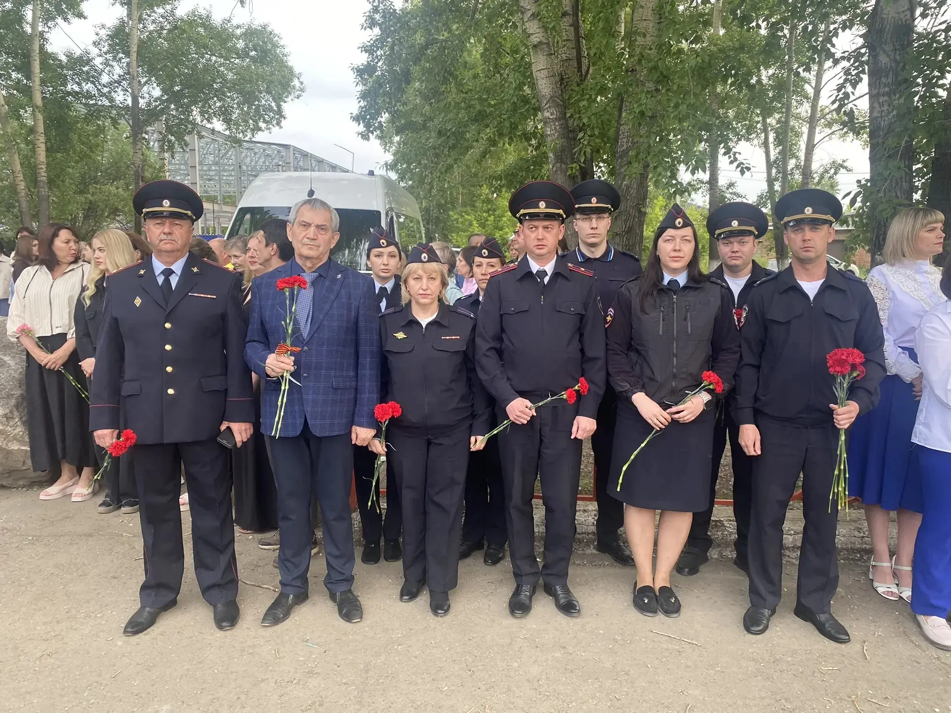 🫡⭐В Тайшете стражи магистралей приняли участие в митинге в память о погибших в годы Великой Отечест
