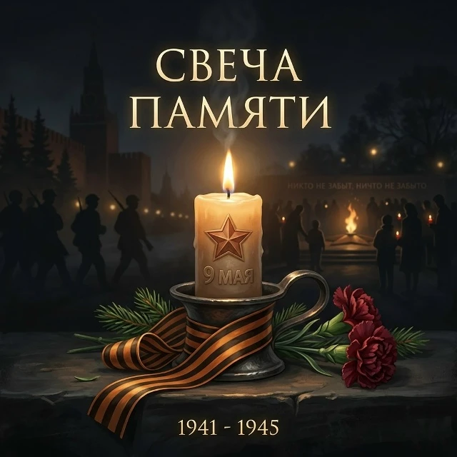 🕯️ ШКОЛЬНЫЙ СОВЕТ: ЗАЖГИ СВЕЧУ ПАМЯТИ 🕯️Друзья! В канун Дня Победы мы проводим акцию «Свеча памяти».