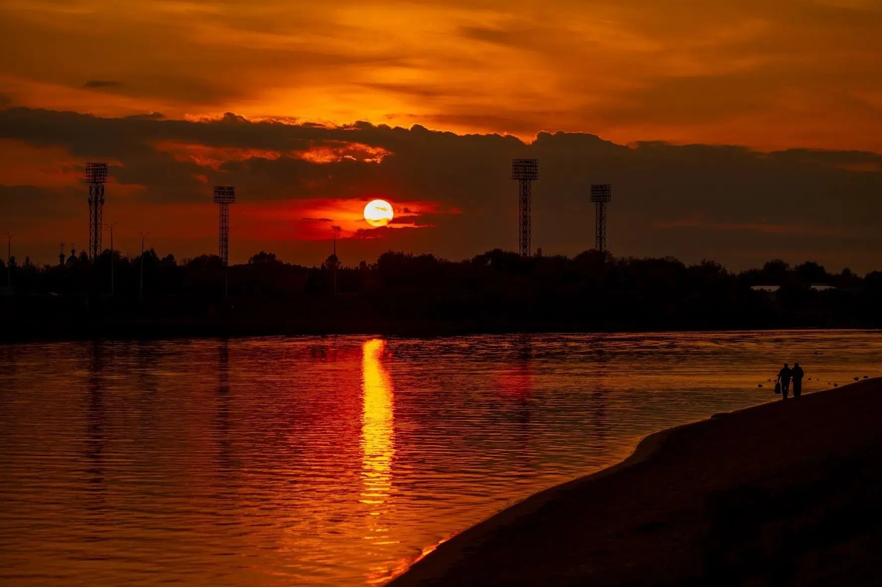 Красивый закат в Твери 🌅