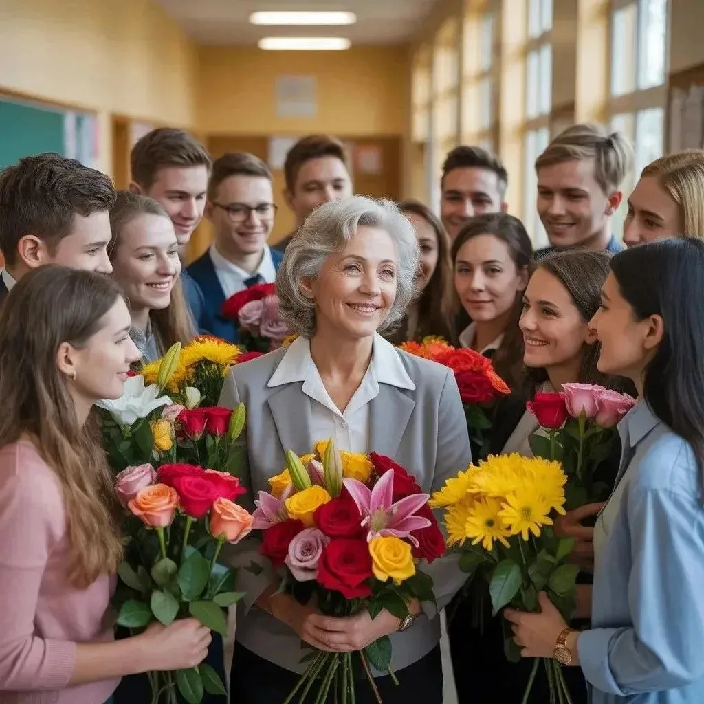 Я проработала в школе 40 лет. В день увольнения ко мне пришли 50 выпускников с цветами

Я учительниц