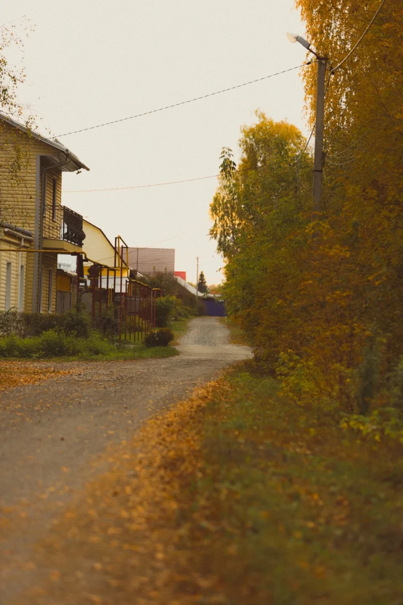 Тропинка уводит нас в уютный вечерний вечер вечеров🍁