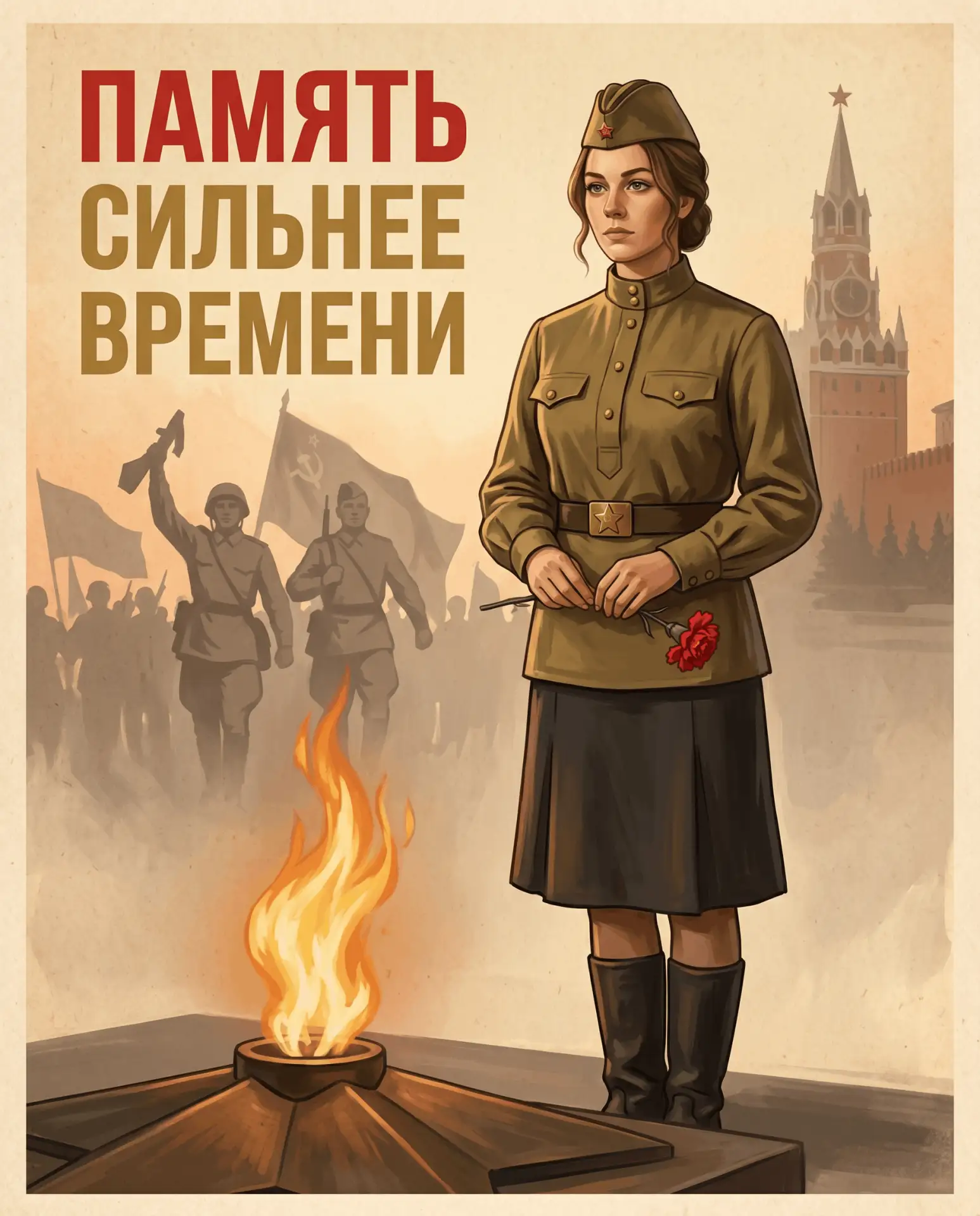 ⚡️ Новая функция к 9 Мая: персональные открытки из вашего фото!  Приближается День Победы — великий 