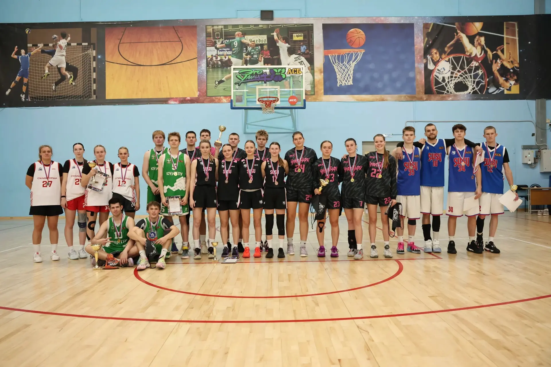 ⛹️‍♀️⛹️‍♂️Баскетболисты УралГУФК завоевали золото и серебро на Универсиаде вузов Челяби...