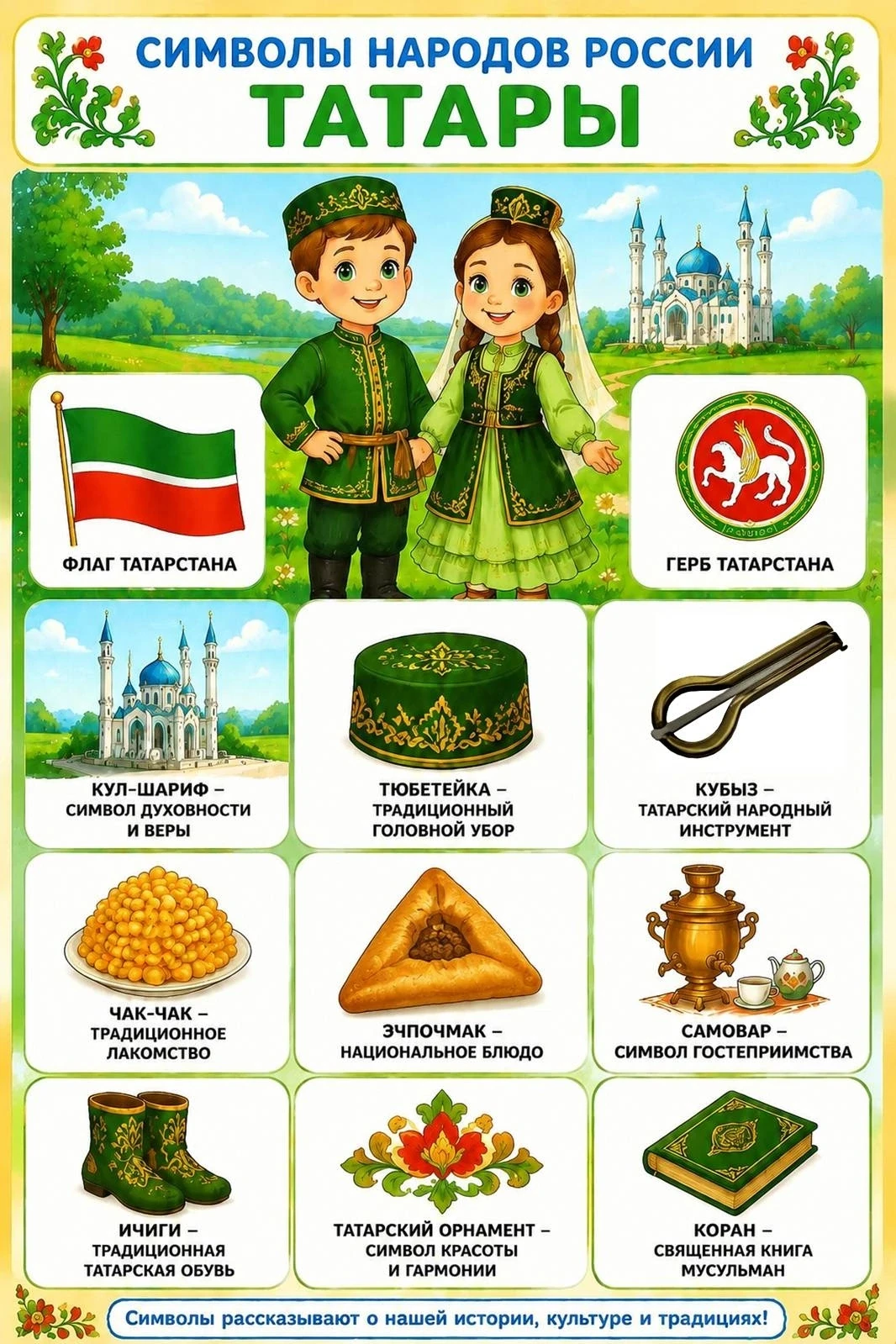 Символы народов России. Татары
Картинки по теме "Игры народов России" (17 картинок) доступны по ссыл