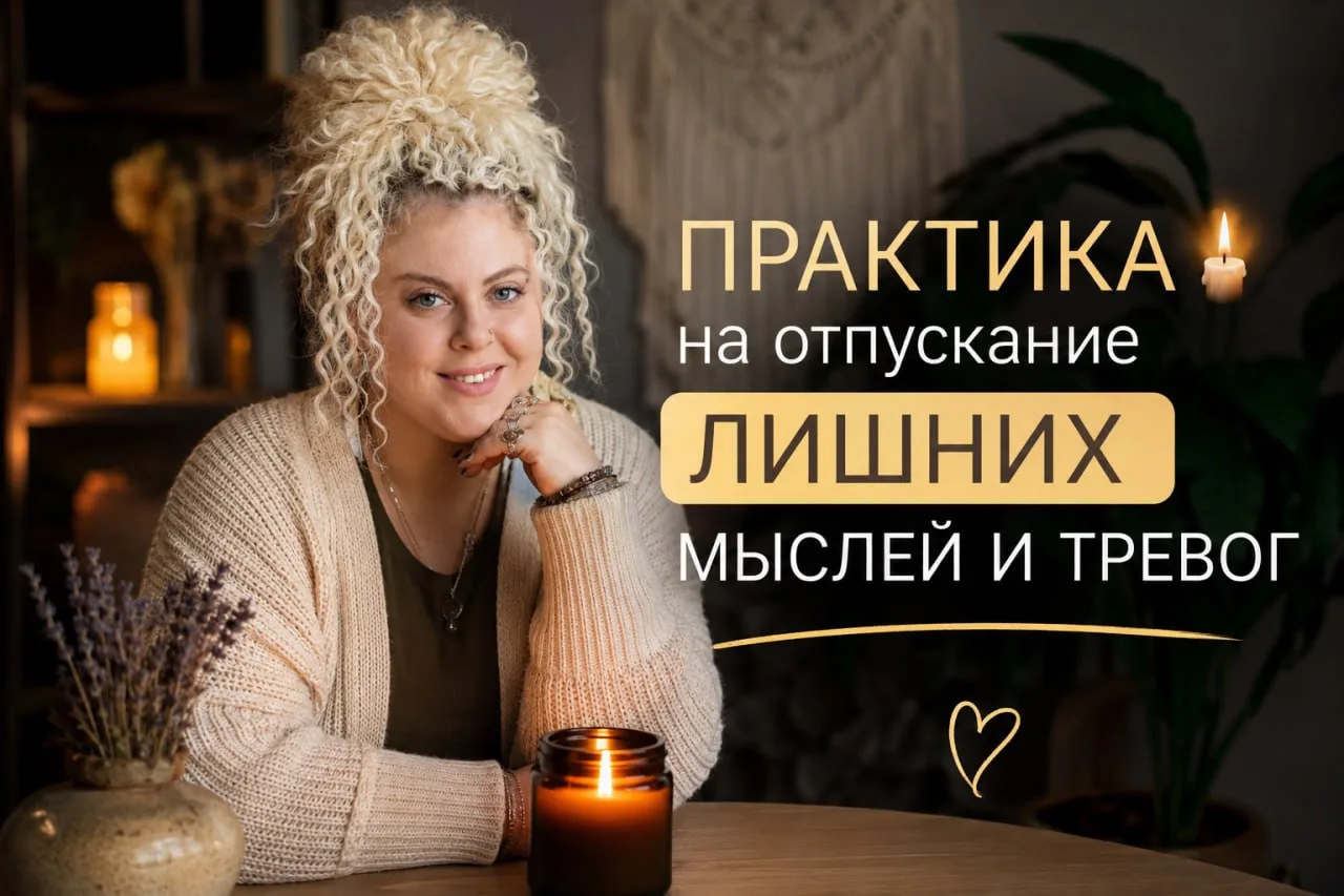 🕯 Практика на отпускание лишних мыслей и тревог

Спасибо всем, кто сегодня был на мастер-классе ❤️
