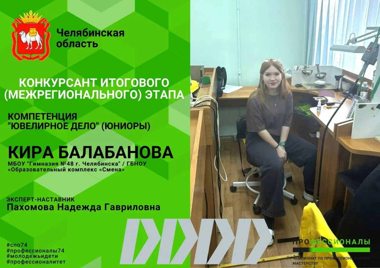🔥Поддерживаем сборную Челябинской области на Чемпионате «Профессионалы»!  ⚡️Итоговый (межрегиональны