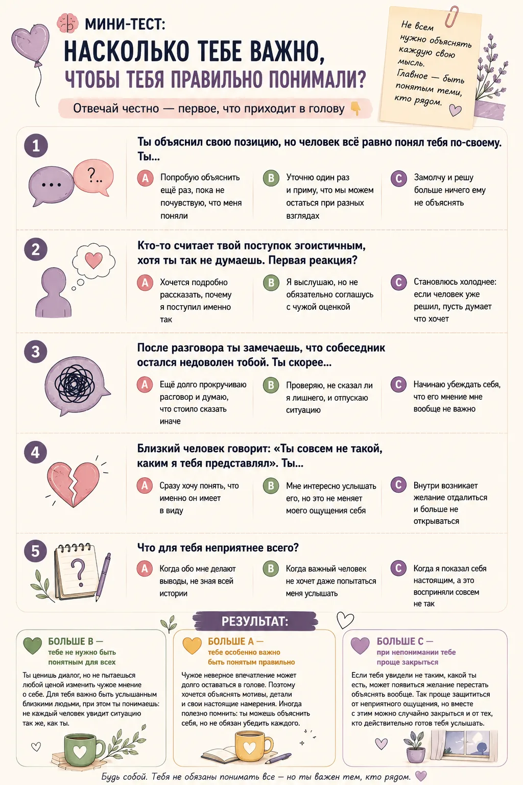 🧠 Мини-тест: насколько тебе важно, чтобы тебя правильно понимали?