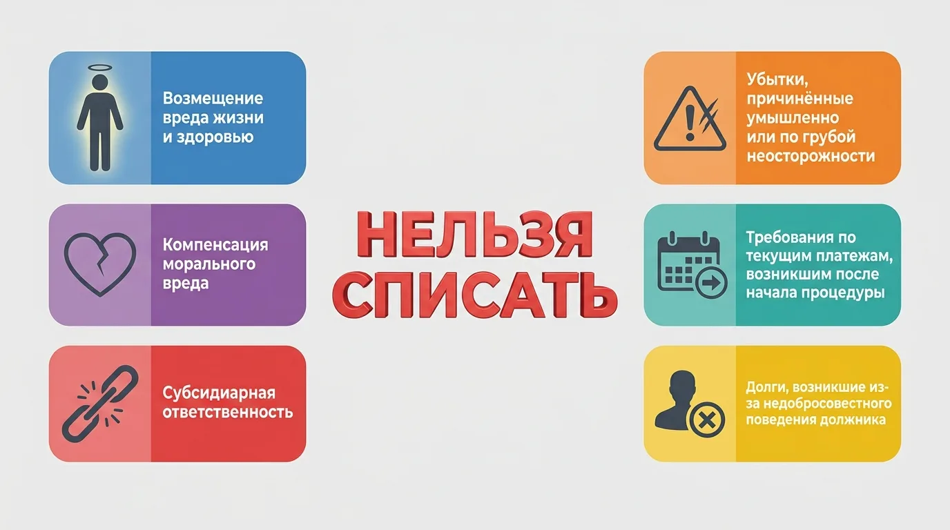 Какие долги нельзя списать в процедуре банкротства: разъясняет юрист.