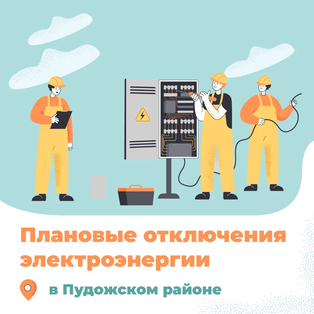Россети предупреждают жителей Пудожского района о плановых отключениях электроэнергии