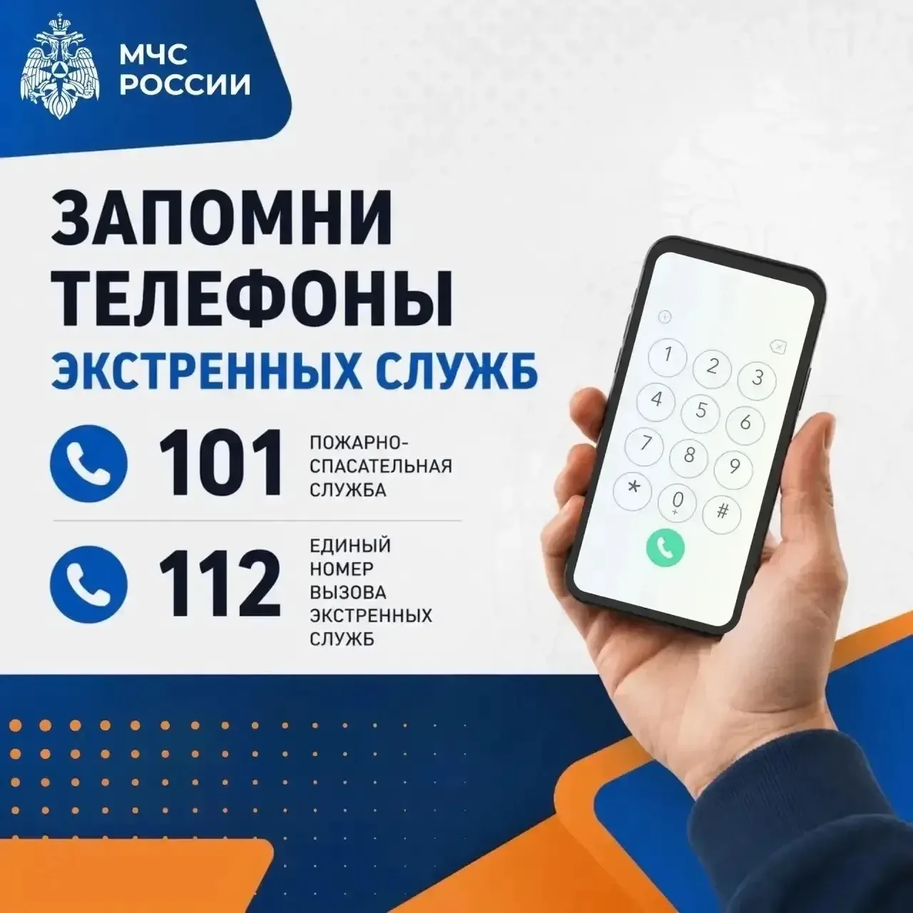 Напоминаем об алгоритме действий при пожаре: