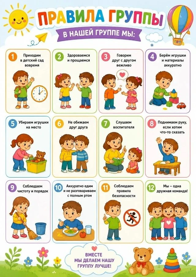 📢🎈 Напоминалочка для малышей и их родителей! 🎈📢