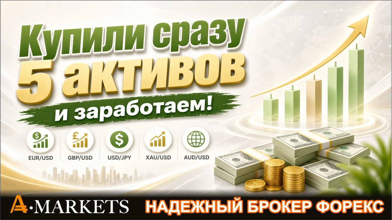 Какие 5 активов мы купили чтобы заработать на форекс? Смотрим подробно обзор в видео.