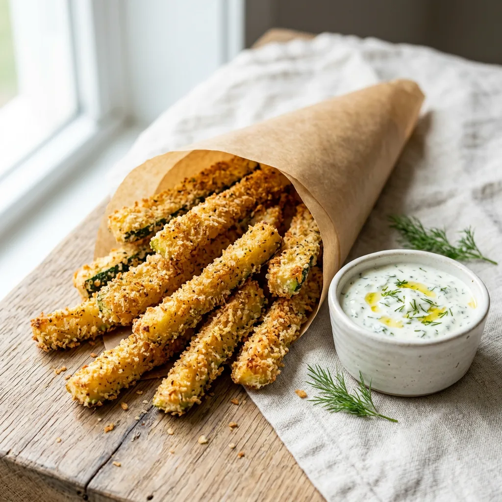 🥒 Кабачки фри в духовке: хрустящий и полезный хит этого лета!

Ингредиенты:

🥒 Молодые кабачки или
