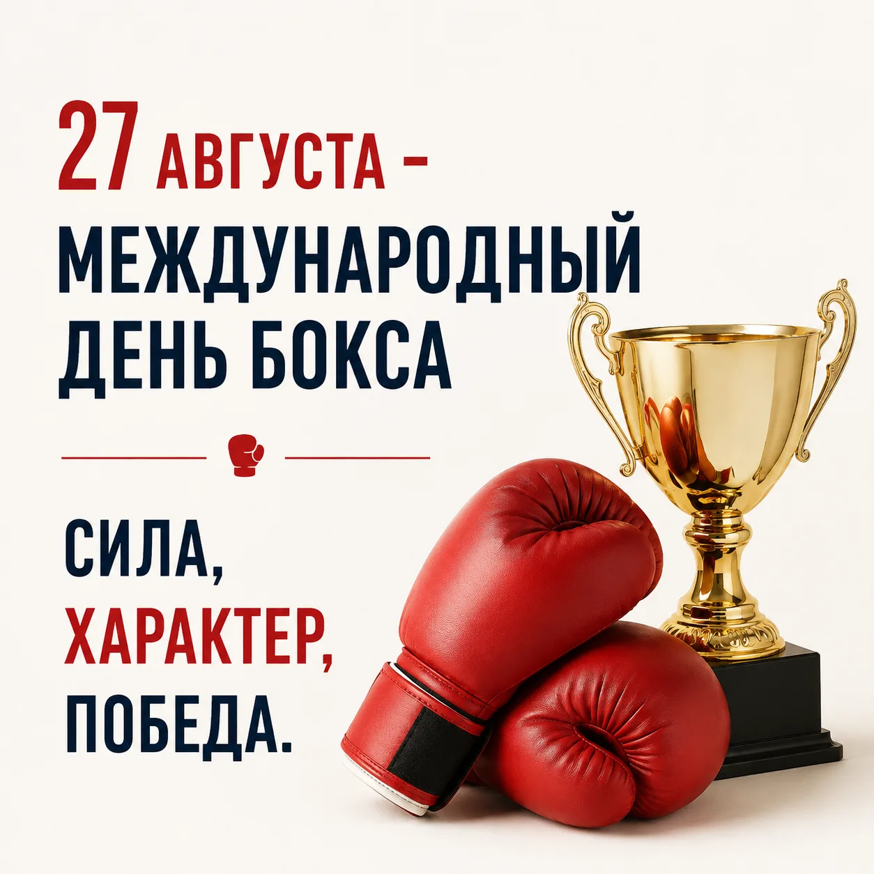 27 августа — Международный день бокса!🥊