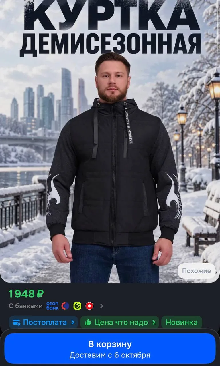 📦 Куртка Wear Simple мужская