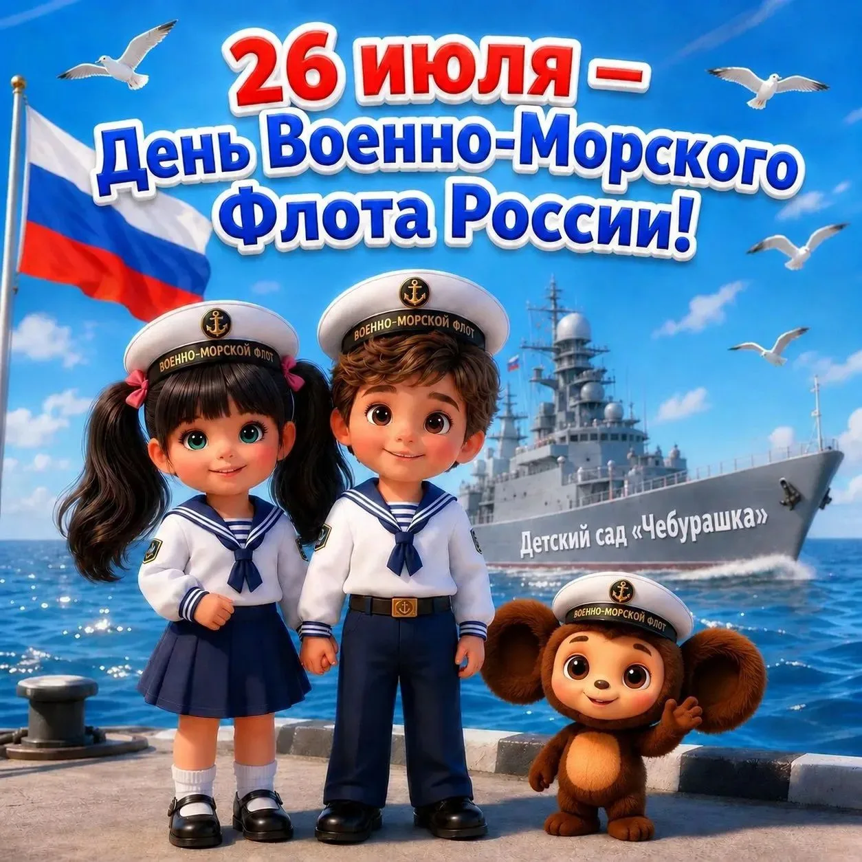 ⚓️ 26 июля — День Военно-Морского Флота России! 🇷🇺