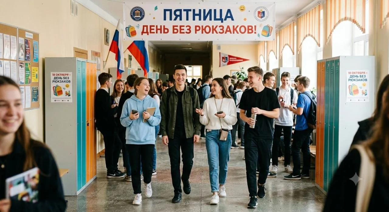 Школьная «разгрузка»: пятница — день без рюкзаков! 🎒