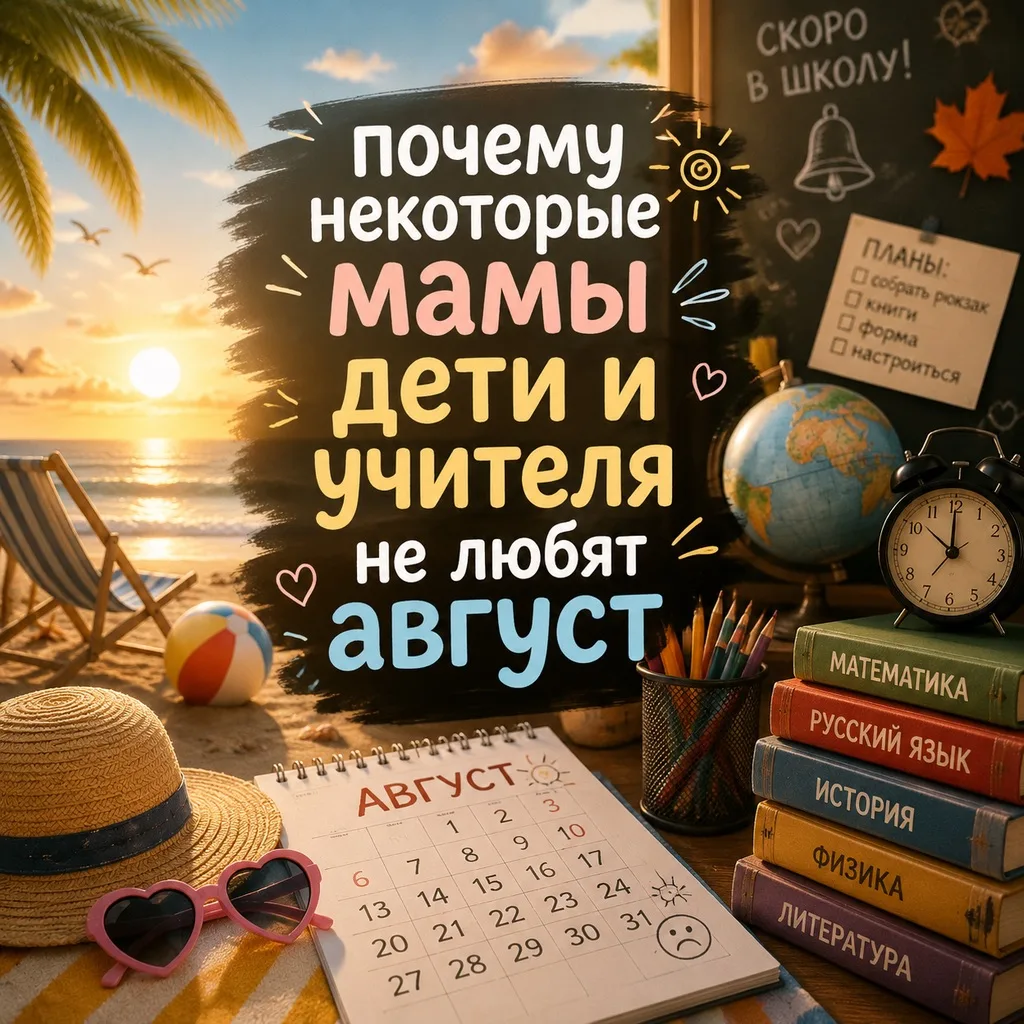 🌞🍉 Август…Солнце! Море! Арбузы. А я вот смотрю на календарь и понимаю: это ловушка.