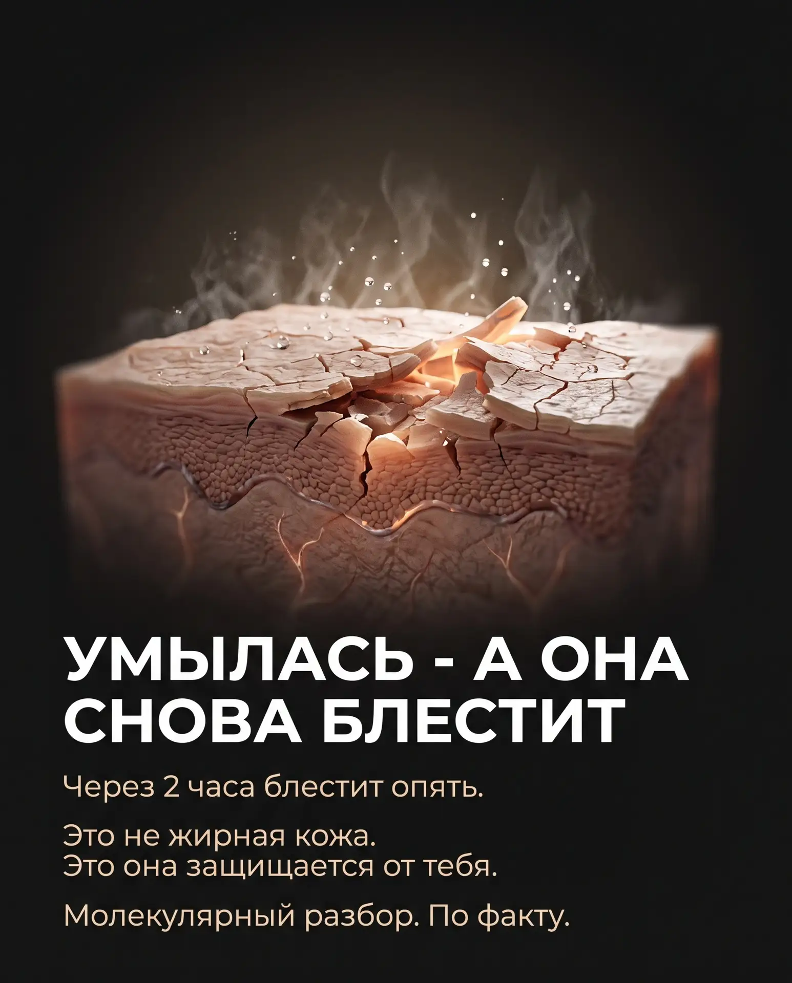 Умылась - а через 2 часа лицо снова блестит. Ты думаешь «опять жирность» и трёшь ещё аг...