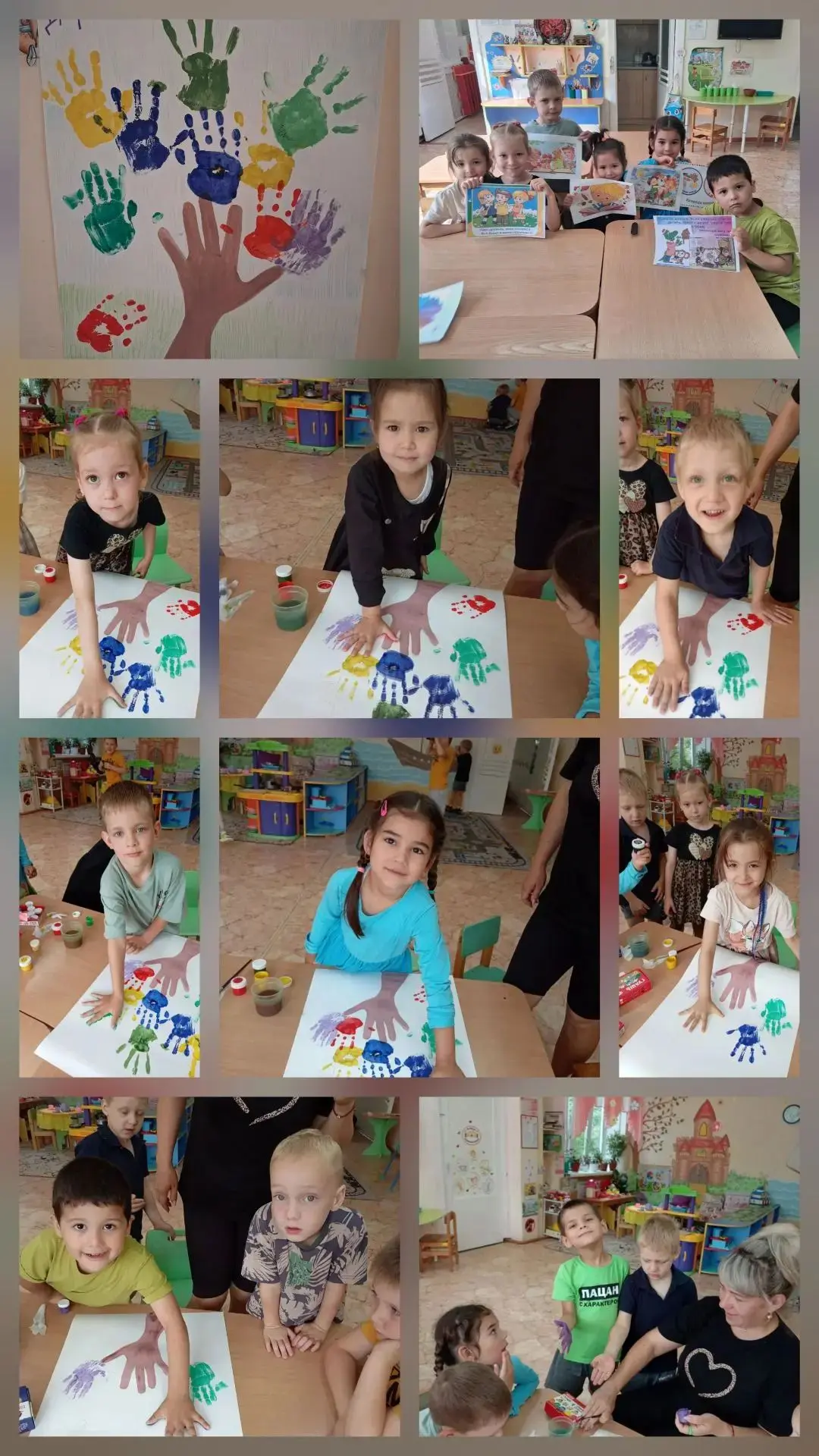 🌸«Дерево Дружбы» в группе «Ромашка»!🌸
Ребята превратили свои ладошки в листочки самого главного де