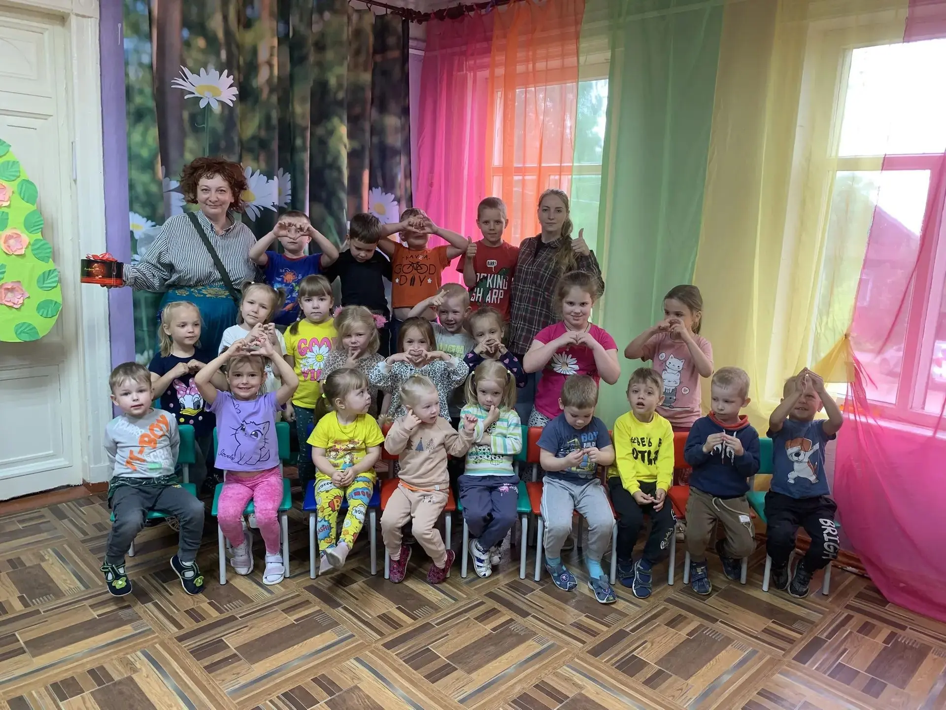 Сегодня в детском саду состоялось праздничное развлечение, посвящённое Дню семьи, любви...