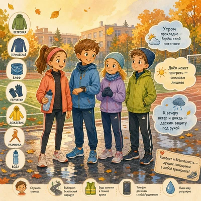 🍂 Осень и тренировки на улице: как одеваться и чего бояться