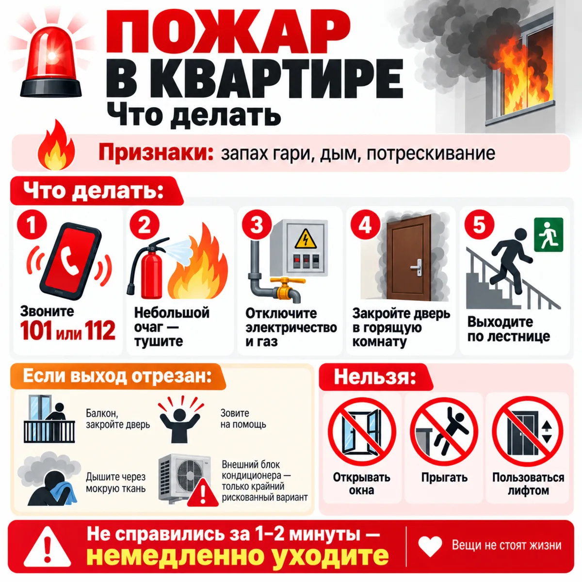 🚨 ПОЖАР В ЖК ПРОКШИНО: ЧТО ДЕЛАТЬ, ЕСЛИ ГОРИТ КВАРТИРА