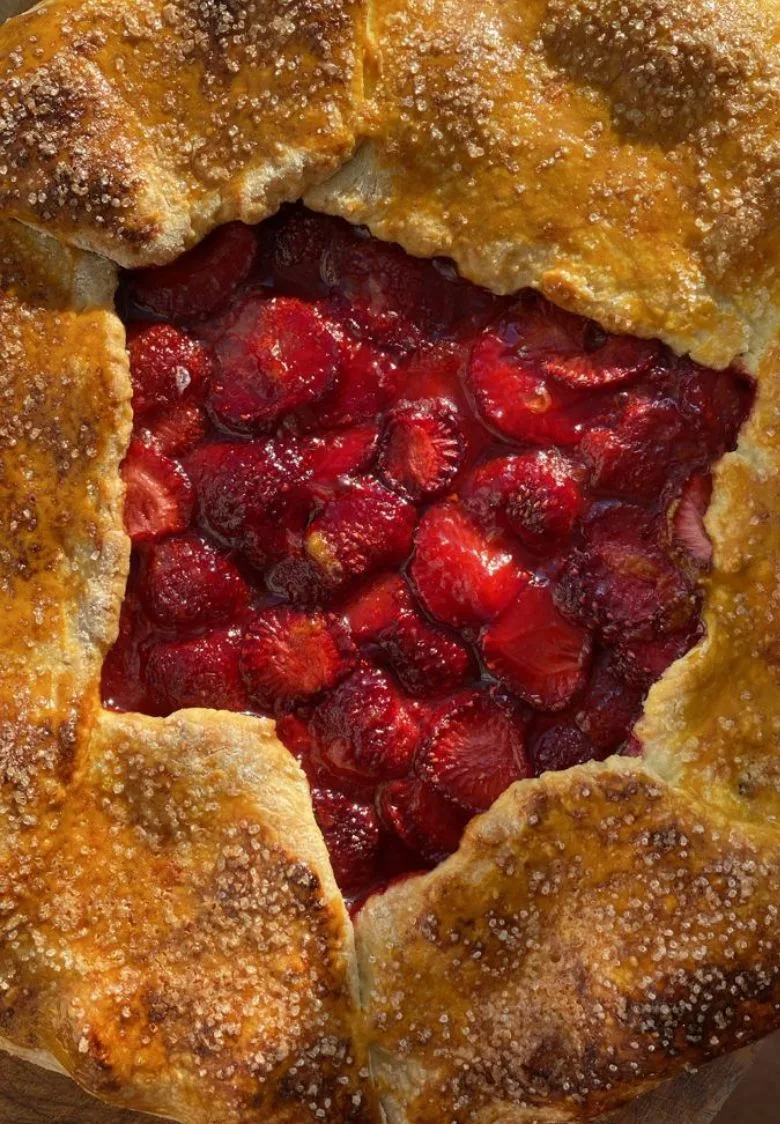 Постная галета с клубникой🍓