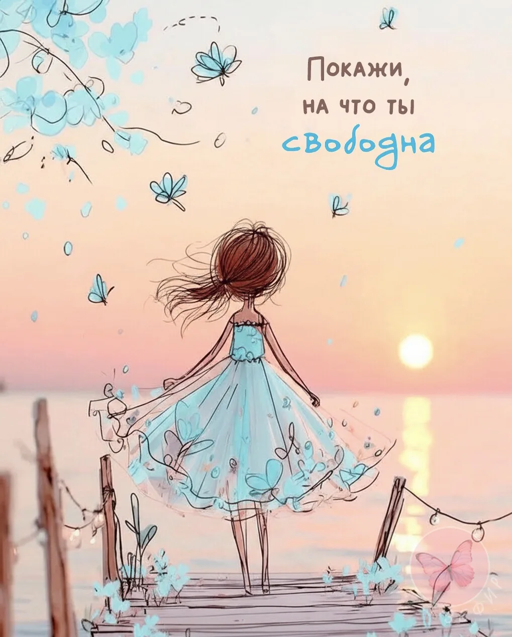 Ты просто люби себя.
Это важнее всего.
Забудь про «Должна» и «Нельзя»,
Не слушай вовек никого.
Жизнь