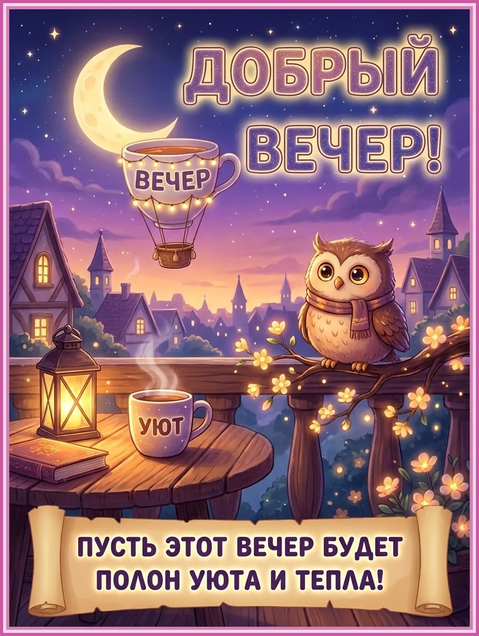 Знаете, что хорошего в вечере? Он наступает всегда. Какой бы ни был день — суматошный, трудный, непр