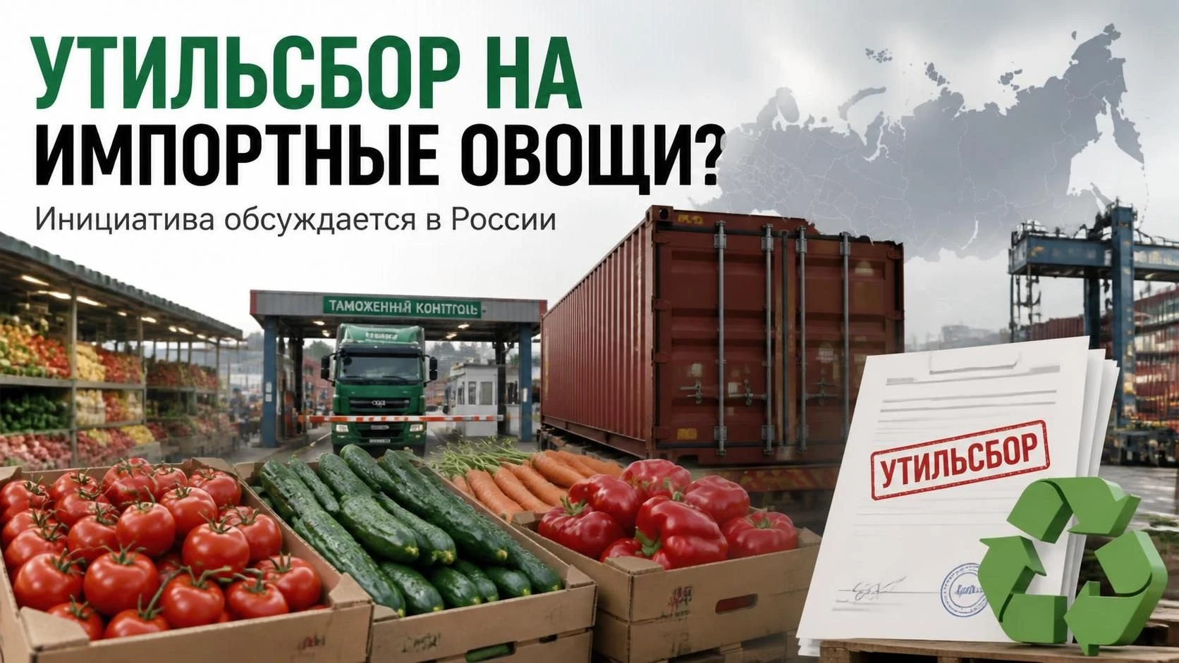 Утильсбор на импортные овощи хотят ввести в России.